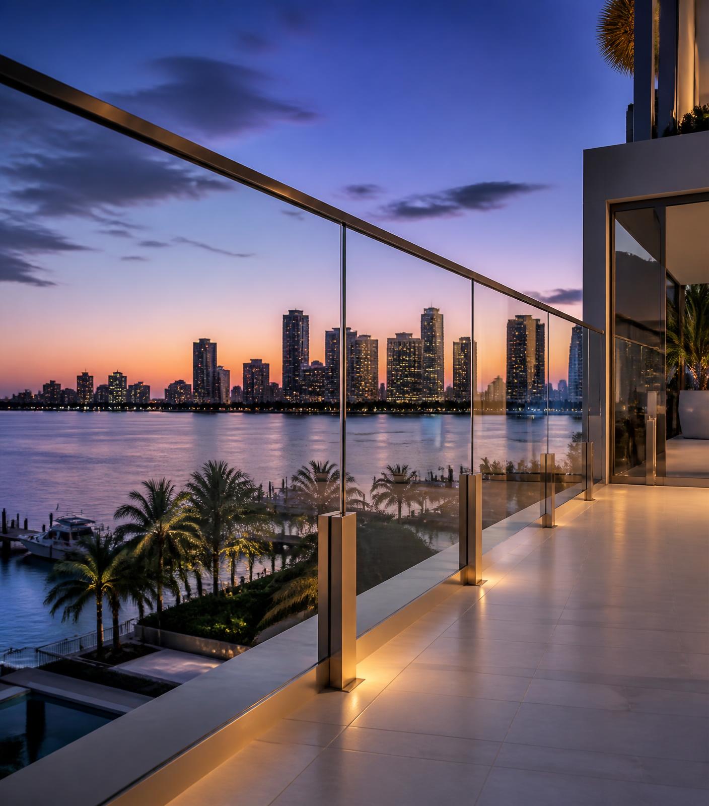 Frameless Glass Terrace Rail