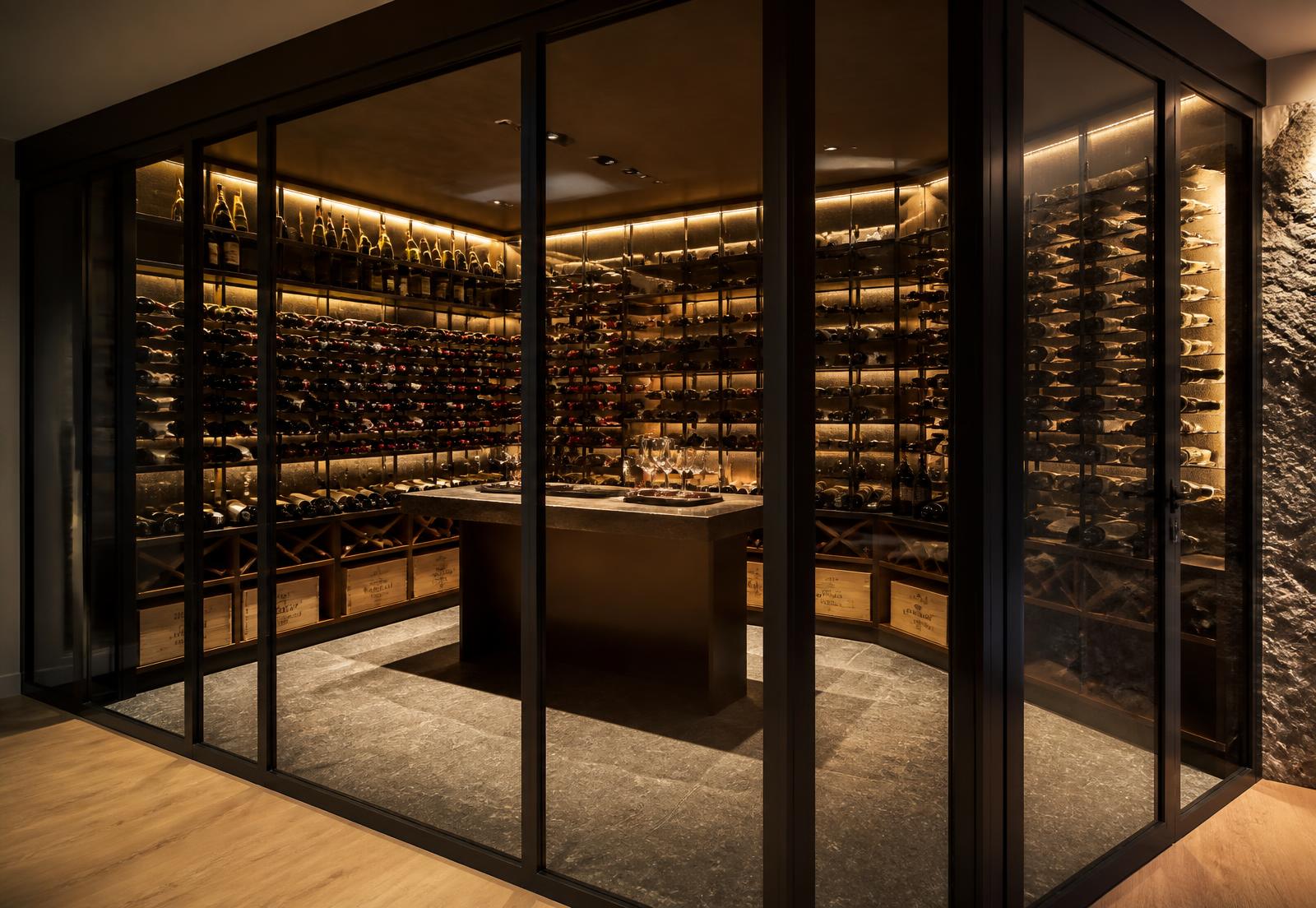 Steel & Glass Wine Cellar